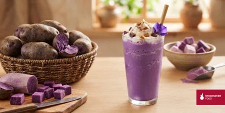 ФИОЛЕТОВЫЙ КАРТОФЕЛЬ UBE — НОВЫЙ ТРЕНД ДЛЯ ПРОТЕИНОВЫХ ШЕЙКОВ И СПОРТИВНОГО ПИТАНИЯ